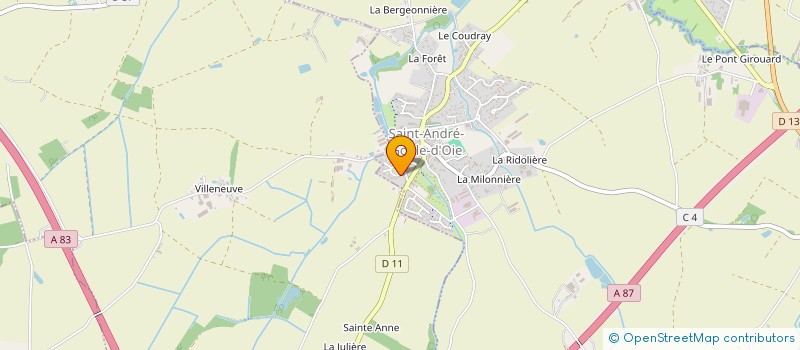 localisation de l'entreprise 883 134 009   SAINT-ANDRE-GOULE-D'OIE