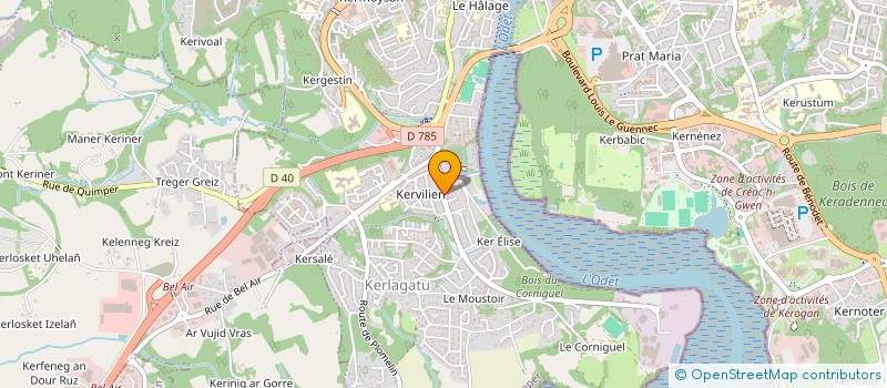 localisation de l'entreprise 883 221 160   QUIMPER