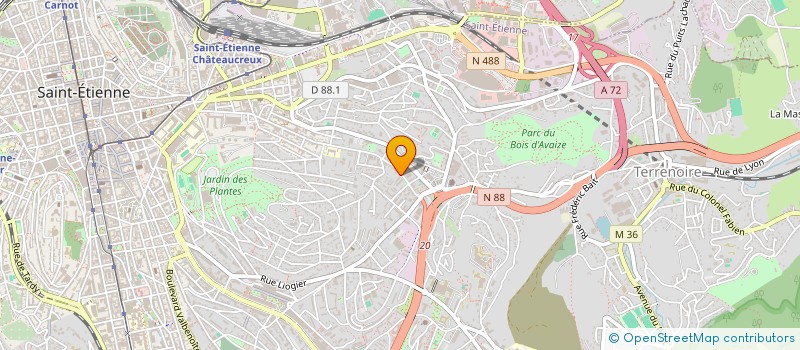 localisation de l'entreprise 883 228 363   ANDREZIEUX-BOUTHEON