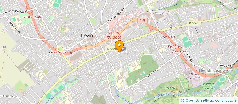 localisation de l'entreprise 883 270 845  à HENIN-BEAUMONT