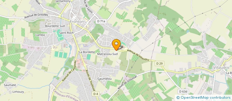 localisation de l'entreprise 883 336 729   FRONTON