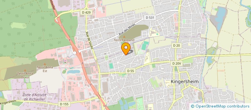 localisation de l'entreprise 883 368 839   KINGERSHEIM