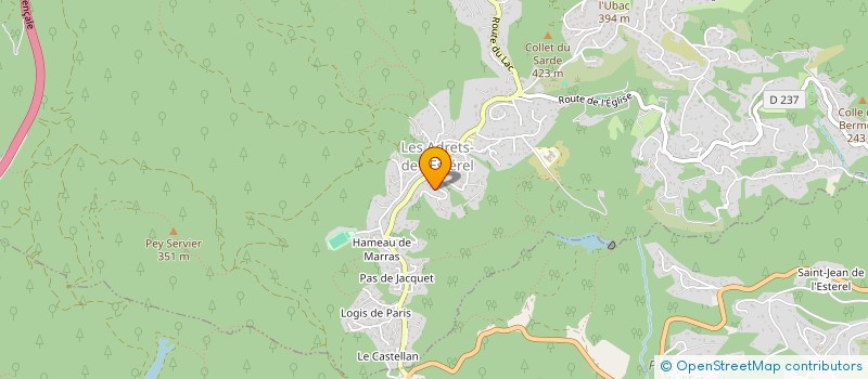 localisation de l'entreprise 883 392 763   LES ADRETS DE L ESTEREL