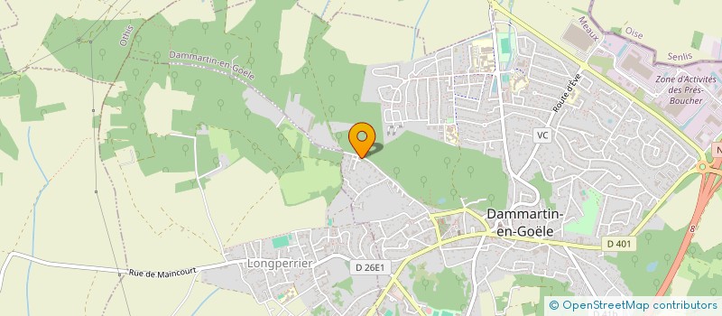 localisation de l'entreprise 883 544 165   DAMMARTIN-EN-GOELE