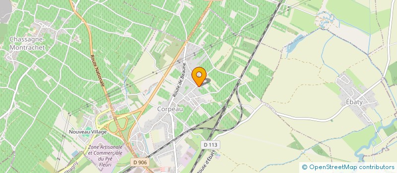 localisation de l'entreprise 883 555 443   CORPEAU