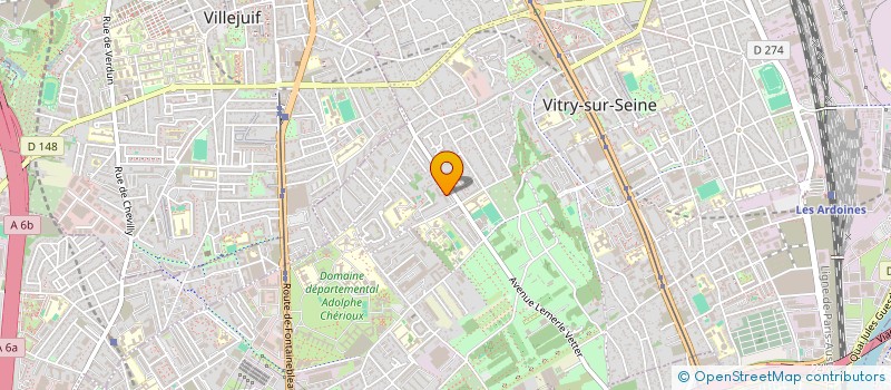localisation de l'entreprise 883 608 804  à VITRY-SUR-SEINE