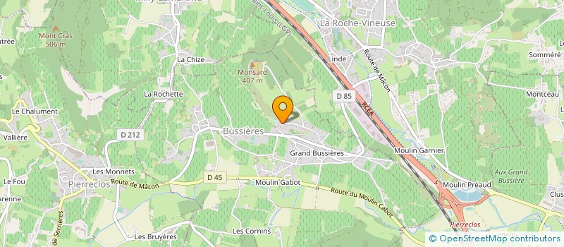 localisation de l'entreprise 883 621 658   LA ROCHE-VINEUSE