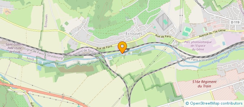 localisation de l'entreprise 883 666 257   ECROUVES