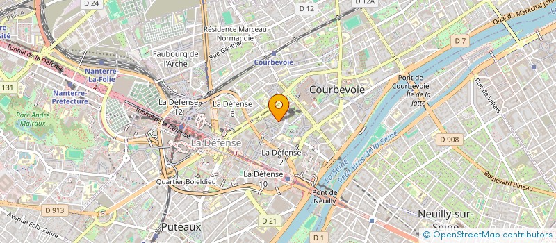 localisation de l'entreprise 883 675 985 à COURBEVOIE