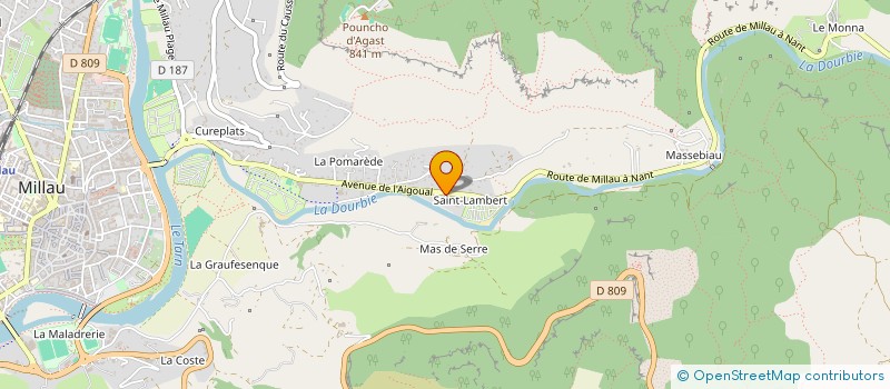 localisation de l'entreprise 883 714 503 à MILLAU