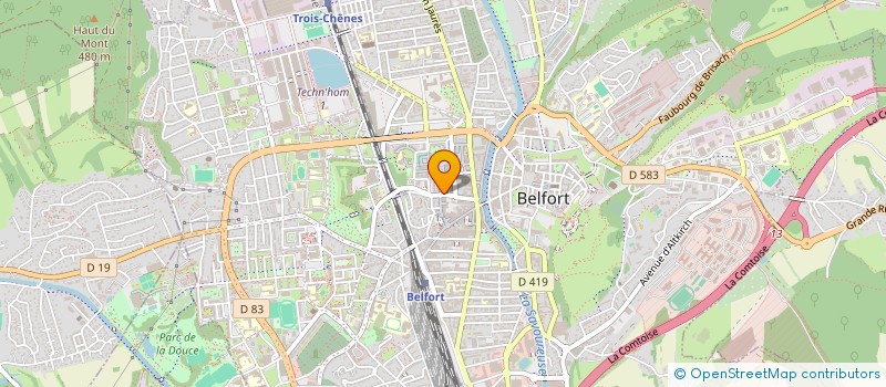 localisation de l'entreprise 883 807 257   BELFORT