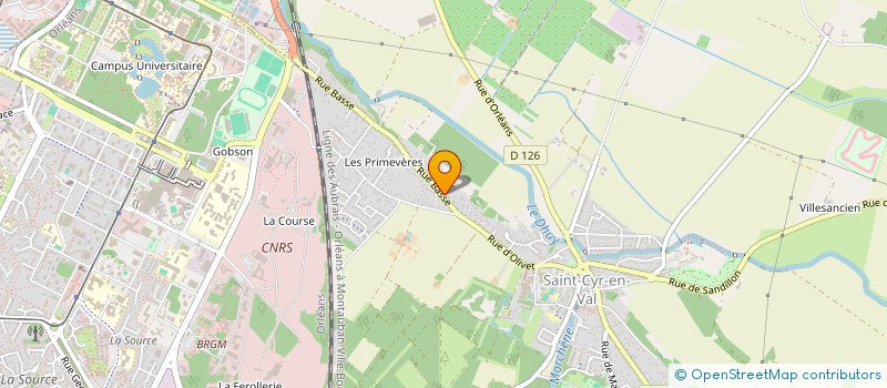 localisation de l'entreprise 883 915 613 à SAINT-CYR-EN-VAL