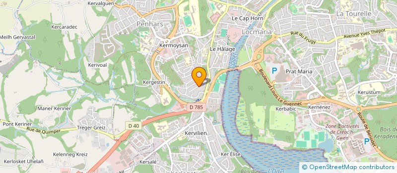 localisation de l'entreprise 884 028 713  à QUIMPER