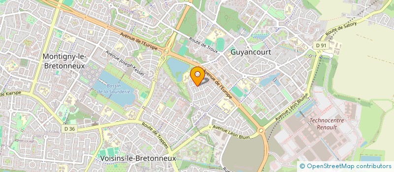 localisation de l'entreprise 884 035 353   GUYANCOURT