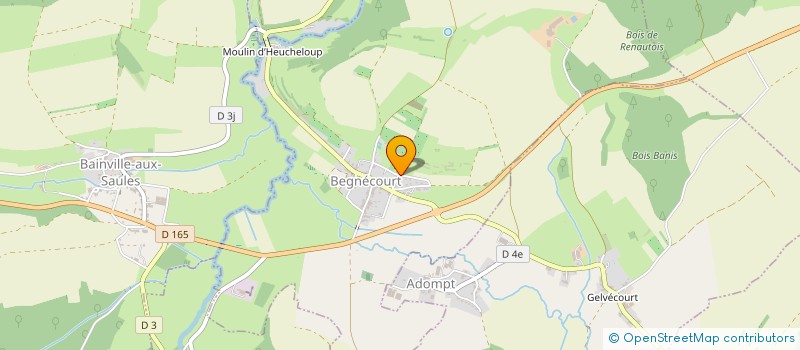 localisation de l'entreprise 884 045 766   BEGNECOURT