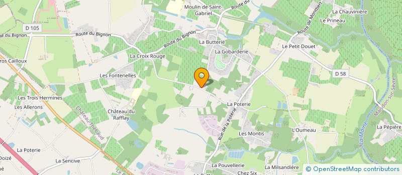 localisation de l'entreprise 884 142 787   CHATEAU-THEBAUD