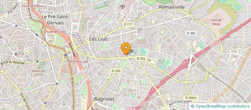 localisation de l'entreprise 884 168 394 à BAGNOLET