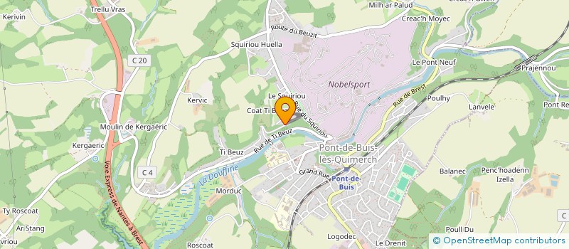 localisation de l'entreprise 884 187 014   PLOUNEOUR-MENEZ