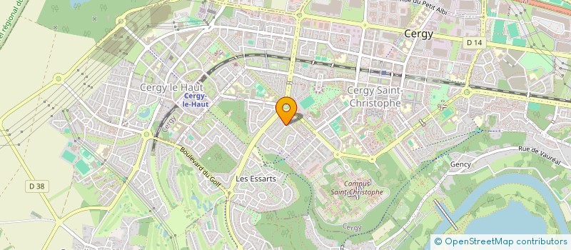 localisation de l'entreprise 884 288 762   CERGY