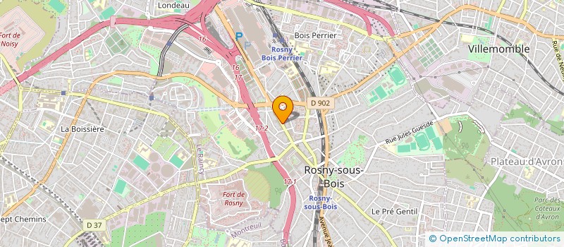 localisation de l'entreprise 884 294 877  à ROSNY-SOUS-BOIS