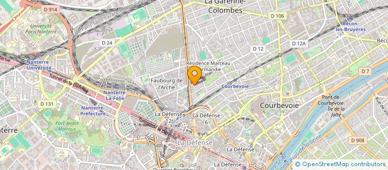 localisation de l'entreprise 884 308 958 à COURBEVOIE