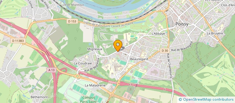 localisation de l'entreprise 884 362 666   POISSY