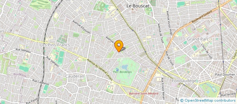 localisation de l'entreprise 884 497 454  à LE BOUSCAT