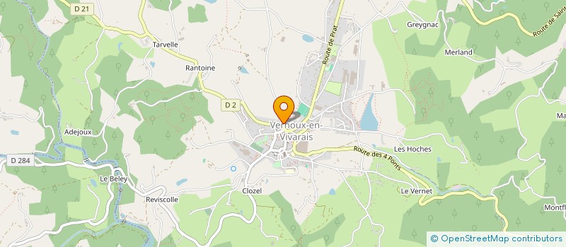 localisation de l'entreprise 884 534 306   VERNOUX-EN-VIVARAIS