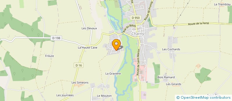 localisation de l'entreprise 884 579 426 à CHARNY OREE DE PUISAYE