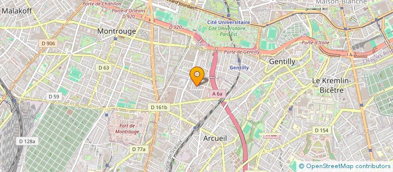 localisation de l'entreprise 884 641 788 à ARCUEIL