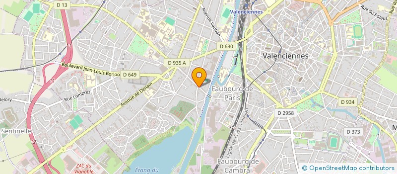 localisation de l'entreprise 884 658 626   VALENCIENNES