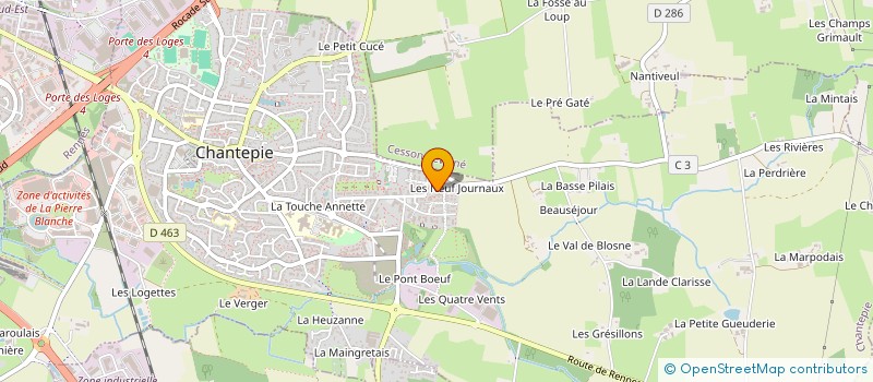 localisation de l'entreprise 884 685 819   CHANTEPIE