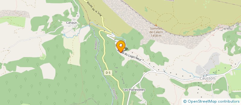 localisation de l'entreprise 884 725 656   CAUSSOLS