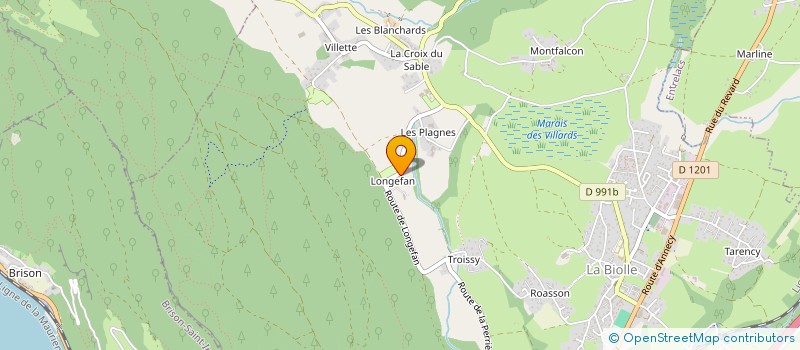 localisation de l'entreprise 884 805 722   LA BIOLLE