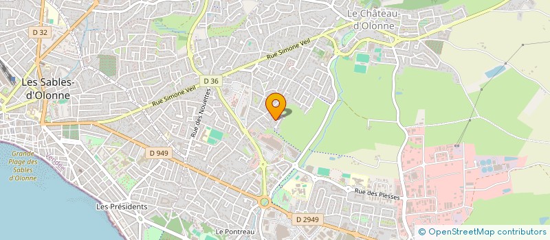 localisation de l'entreprise 884 862 459  à LES SABLES D'OLONNE