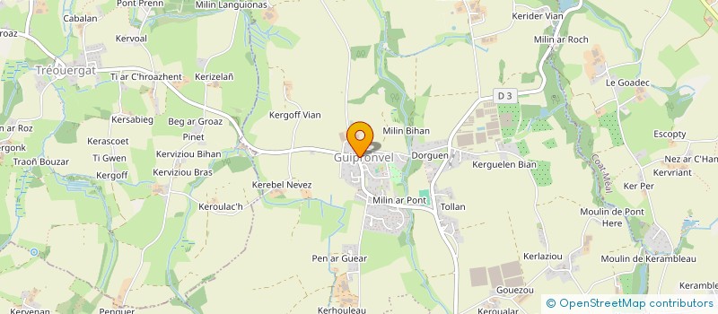 localisation de l'entreprise 885 025 163   MILIZAC-GUIPRONVEL