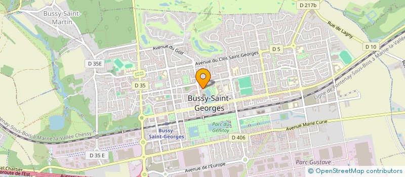 localisation de l'entreprise 885 074 302 à BUSSY-SAINT-GEORGES