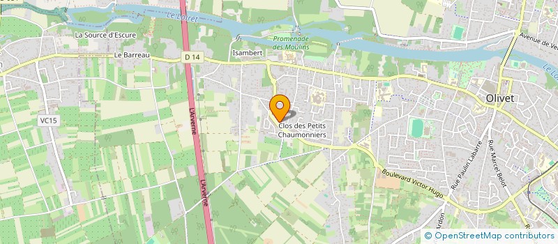 localisation de l'entreprise 885 112 581 à OLIVET