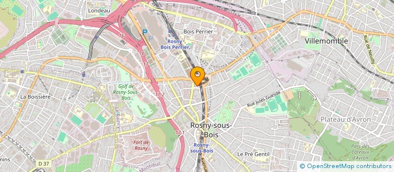 localisation de l'entreprise 885 138 487 à ROSNY-SOUS-BOIS