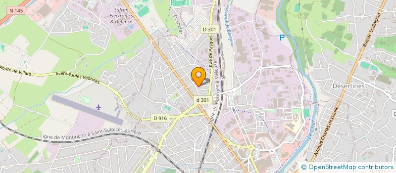 localisation de l'entreprise 885 173 740 à MONTLUCON
