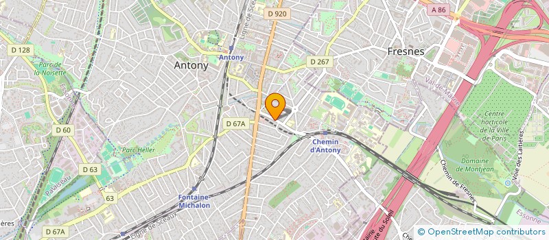 localisation de l'entreprise 885 197 483 à ANTONY