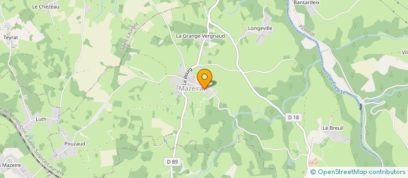 localisation de l'entreprise 885 235 812   SAINT-SULPICE-LE-GUERETOIS