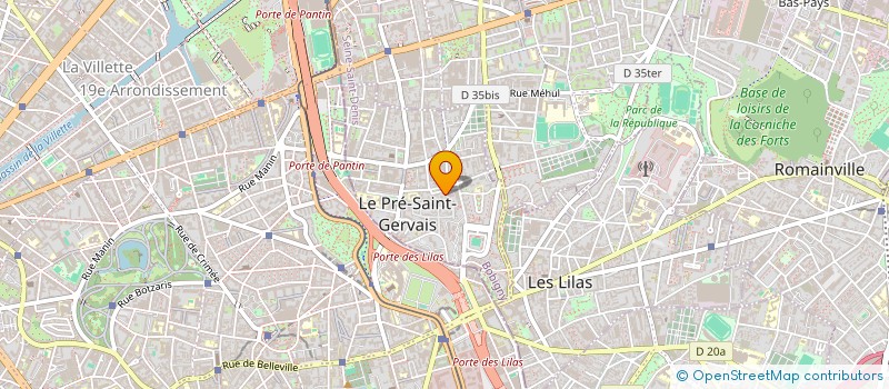 localisation de l'entreprise 885 288 829 à LE PRE-SAINT-GERVAIS