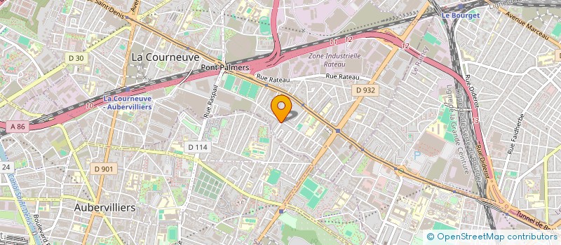 localisation de l'entreprise 885 332 999  à LA COURNEUVE