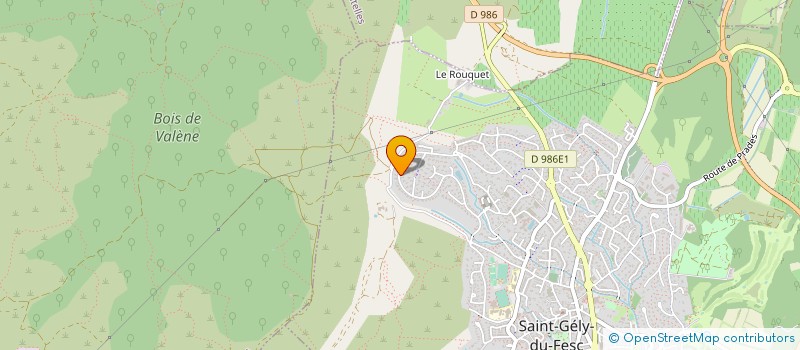 localisation de l'entreprise 885 389 981   SAINT-GELY-DU-FESC