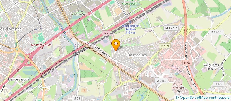 localisation de l'entreprise 885 397 141  à LATTES