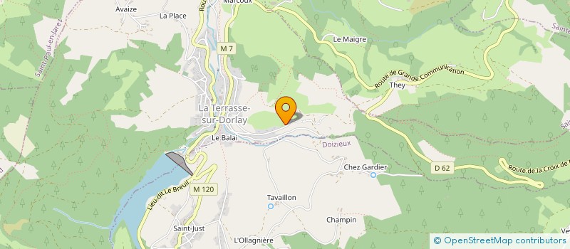 localisation de l'entreprise 887 522 647   LA TERRASSE-SUR-DORLAY