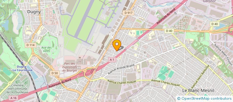 localisation de l'entreprise 887 525 301 à LE BLANC-MESNIL