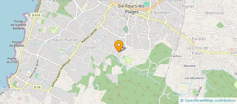 localisation de l'entreprise 887 548 600  à SIX-FOURS-LES-PLAGES