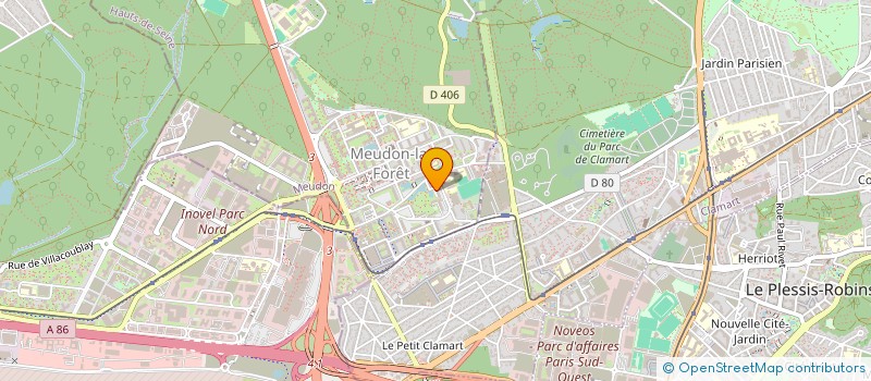 localisation de l'entreprise 887 561 629   MEUDON